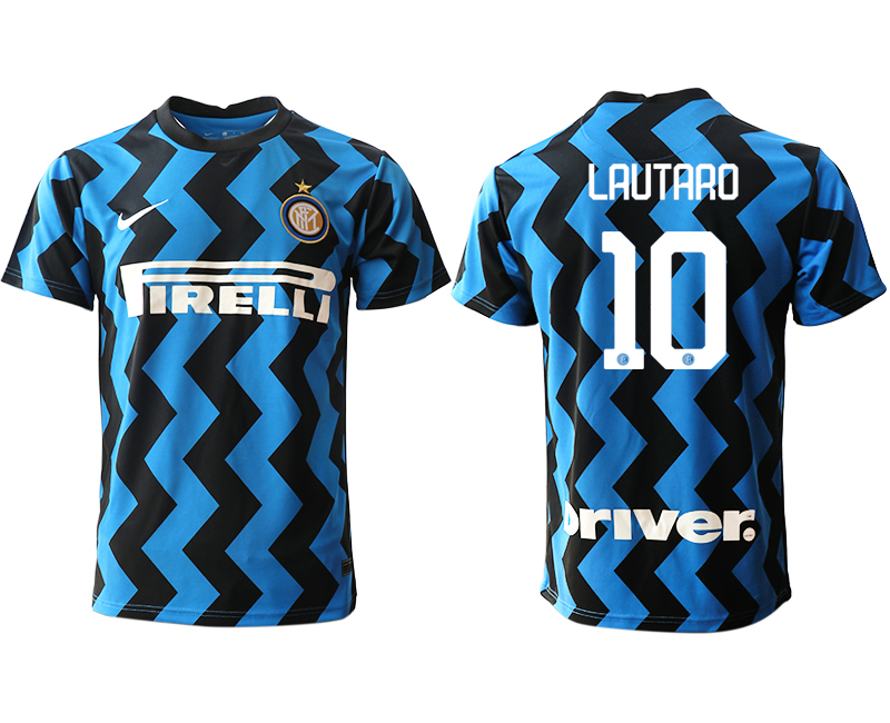 Men 2020-2021 club Inter Milan home aaa versio #10 blue Soccer Jerseys->inter milan jersey->Soccer Club Jersey
